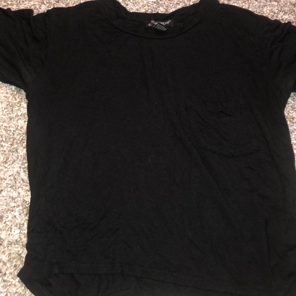 black tshirt with pocket